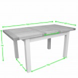 Deluxe Painted 1200 Extending Dining Table